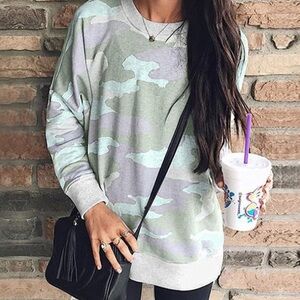 Camo sweatshirt long sleeve - S/M